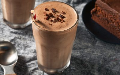 Raspberry Chocolate Caramel Brownie Shakeology Smoothie