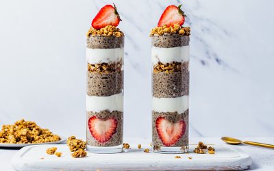 Vanilla Cinnamon Chia Pudding Parfait