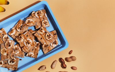 Peanut Butter Banana Fro-Yo Bark