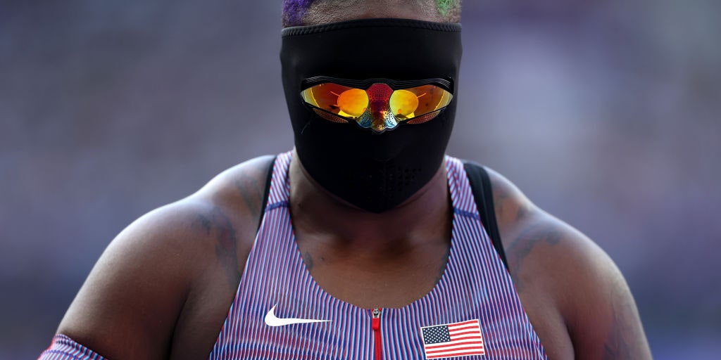 Why Olympian Raven Saunders Throws Shot Put in a Distinctive, Full-Face Mask